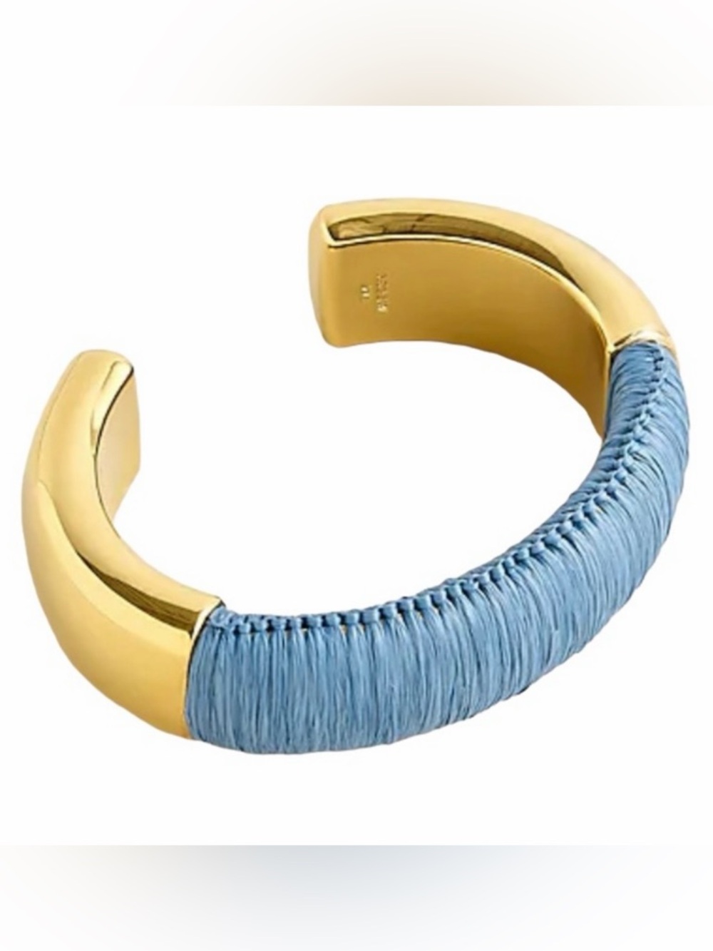 J. Crew Bracelet Cuff S-M 2-1/4” Cotton Raffia-Wrapped BG692